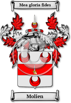 Molien Family Crest Download (jpg) Legacy Series - 150 DPI