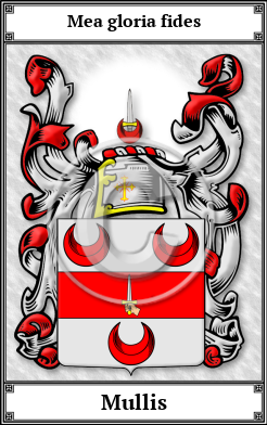 Mullis Family Crest Download (JPG)  Book Plated - 150 DPI