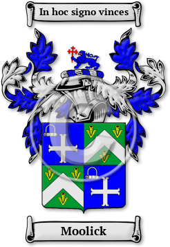 Moolick Family Crest Download (jpg) Legacy Series - 150 DPI