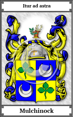 Mulchinock Family Crest Download (JPG)  Book Plated - 150 DPI