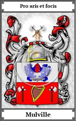 Mulville Family Crest Download (JPG)  Book Plated - 150 DPI