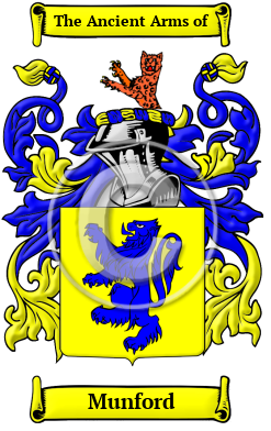 Munford Family Crest/Coat of Arms