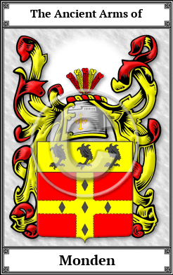 Monden Family Crest Download (JPG) Book Plated - 600 DPI
