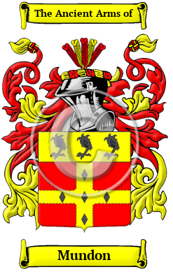 Mundon Family Crest/Coat of Arms