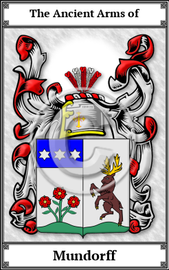 Mundorff Family Crest Download (JPG)  Book Plated - 150 DPI