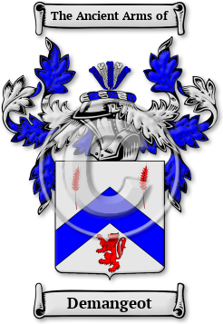 Demangeot Family Crest Download (JPG) Legacy Series - 600 DPI