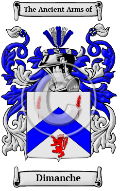 Dimanche Family Crest/Coat of Arms