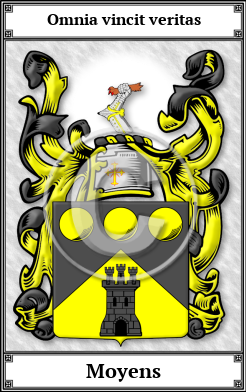 Moyens Family Crest Download (JPG)  Book Plated - 150 DPI