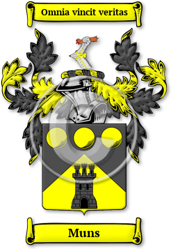 Muns Family Crest Download (JPG) Legacy Series - 600 DPI