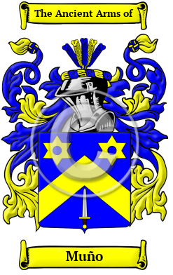 Muño Family Crest Download (JPG) Heritage Series - 300 DPI