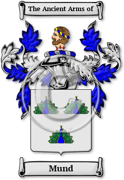 Mund Family Crest Download (JPG) Legacy Series - 600 DPI