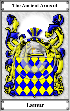 Lamur Family Crest Download (JPG)  Book Plated - 150 DPI