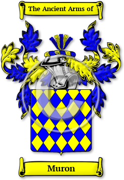 Muron Family Crest Download (jpg) Legacy Series - 150 DPI