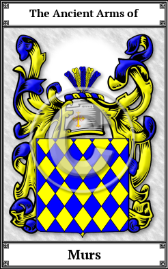 Murs Family Crest Download (JPG)  Book Plated - 150 DPI