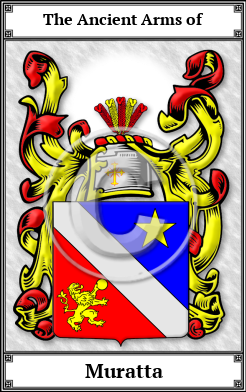Muratta Family Crest Download (JPG)  Book Plated - 150 DPI
