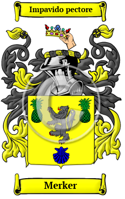 Merker Family Crest Download (JPG) Heritage Series - 600 DPI