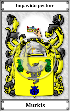 Murkis Family Crest Download (JPG) Book Plated - 600 DPI