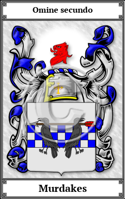 Murdakes Family Crest Download (JPG) Book Plated - 600 DPI