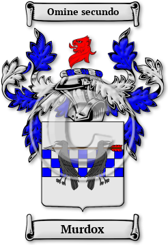 Murdox Family Crest Download (jpg) Legacy Series - 150 DPI