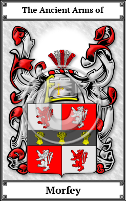 Morfey Family Crest Download (JPG)  Book Plated - 150 DPI