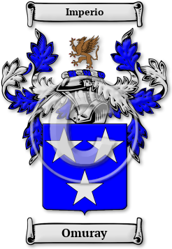 Omuray Family Crest Download (jpg) Legacy Series - 150 DPI