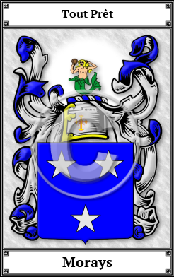 Morays Family Crest Download (JPG)  Book Plated - 150 DPI