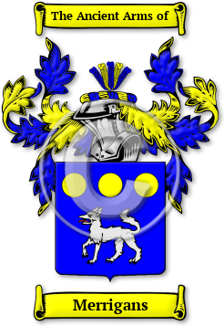 Merrigans Family Crest Download (jpg) Legacy Series - 150 DPI
