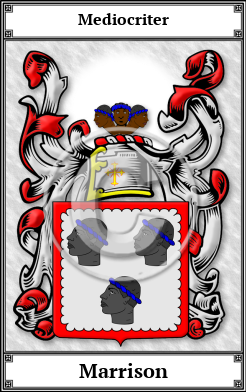 Marrison Family Crest Download (JPG)  Book Plated - 150 DPI