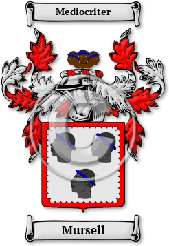 Mursell Family Crest Download (jpg) Legacy Series - 150 DPI