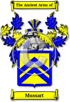 Mussart Family Crest Download (jpg) Legacy Series - 150 DPI