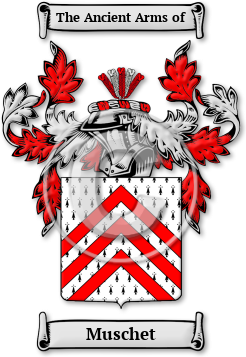 Muschet Family Crest Download (jpg) Legacy Series - 150 DPI