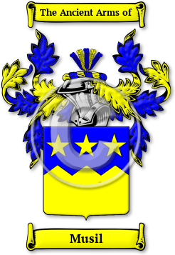 Musil Family Crest Download (jpg) Legacy Series - 150 DPI