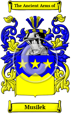 Musilek Family Crest Download (JPG) Heritage Series - 600 DPI