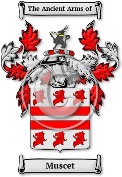 Muscet Family Crest Download (jpg) Legacy Series - 150 DPI