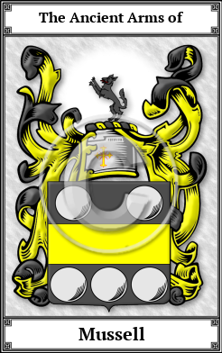 Mussell Family Crest Download (JPG)  Book Plated - 150 DPI