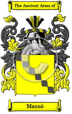Massó Family Crest/Coat of Arms