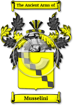 Musselini Family Crest Download (jpg) Legacy Series - 150 DPI