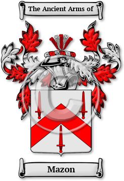 Mazon Family Crest Download (jpg) Legacy Series - 150 DPI