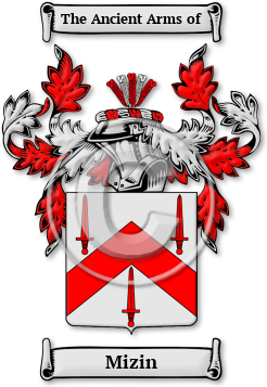 Mizin Family Crest Download (jpg) Legacy Series - 150 DPI