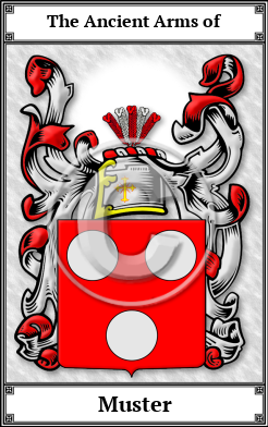 Muster Family Crest Download (JPG) Book Plated - 300 DPI