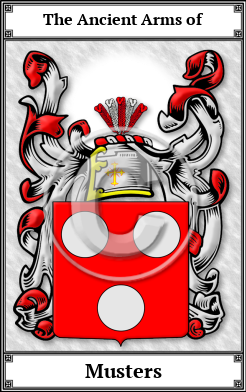 Musters Family Crest Download (JPG)  Book Plated - 150 DPI