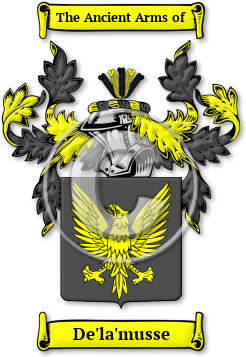 De'la'musse Family Crest Download (jpg) Legacy Series - 150 DPI