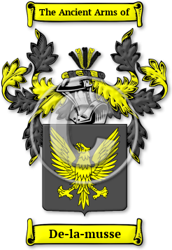 De-la-musse Family Crest Download (jpg) Legacy Series - 150 DPI
