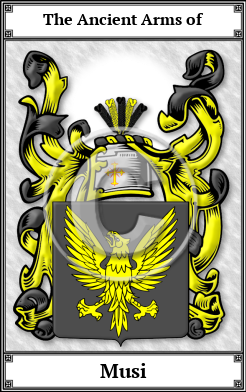 Musi Family Crest Download (JPG)  Book Plated - 150 DPI
