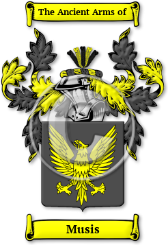 Musis Family Crest Download (JPG) Legacy Series - 600 DPI