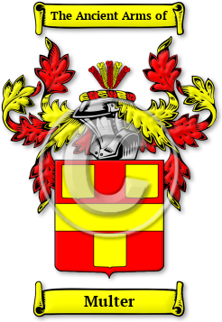 Multer Family Crest Download (jpg) Legacy Series - 150 DPI