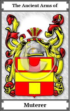 Muterer Family Crest Download (JPG)  Book Plated - 150 DPI