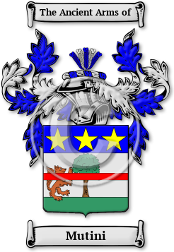Mutini Family Crest Download (jpg) Legacy Series - 150 DPI
