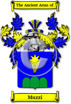 Muzzi Family Crest Download (jpg) Legacy Series - 150 DPI