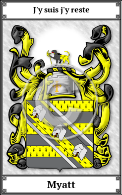 Myatt Family Crest Download (JPG) Book Plated - 600 DPI